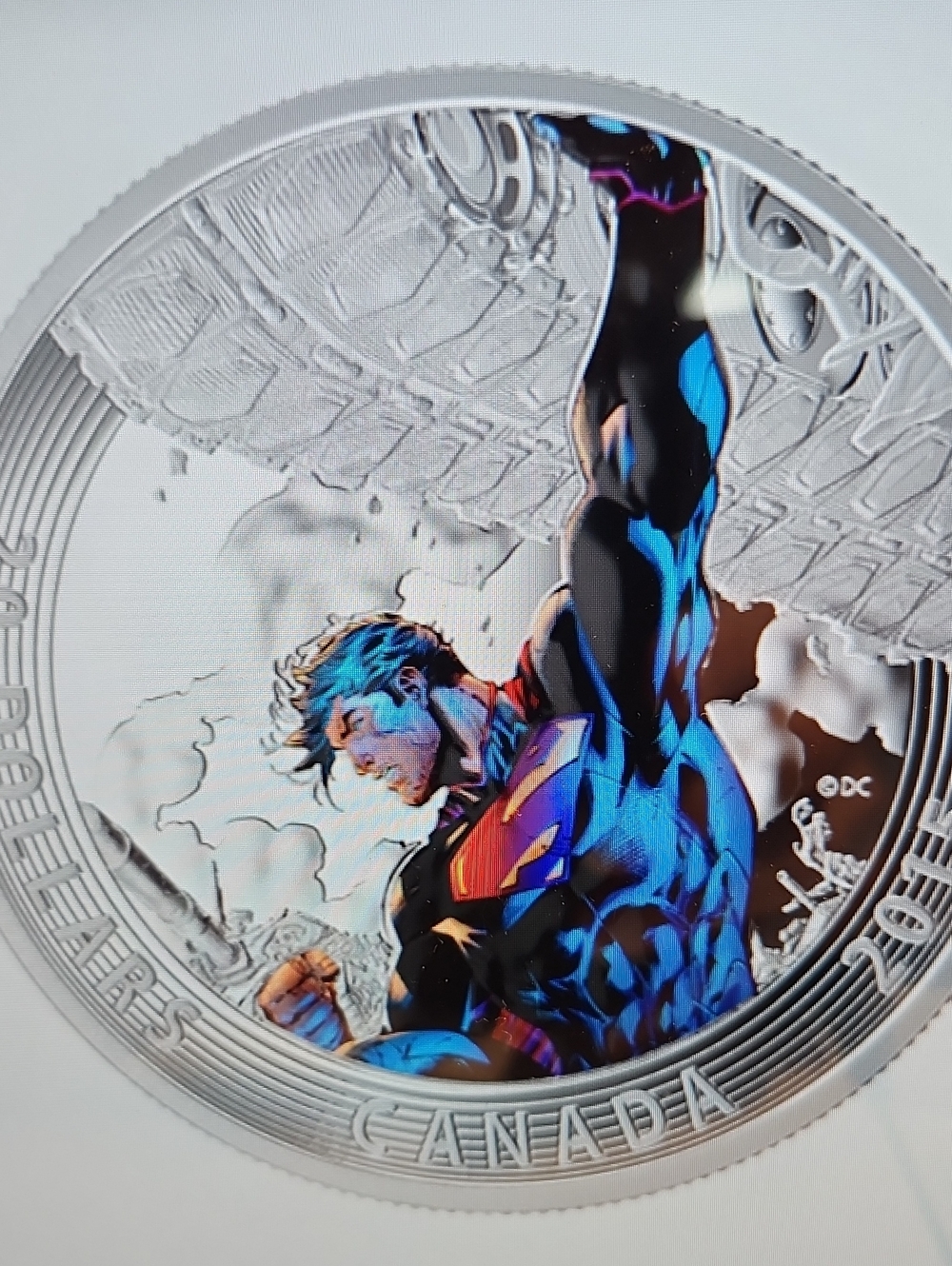 1 oz. Fine Silver Coloured Coin - Iconic SupermanTM Comic Book Covers: Superman